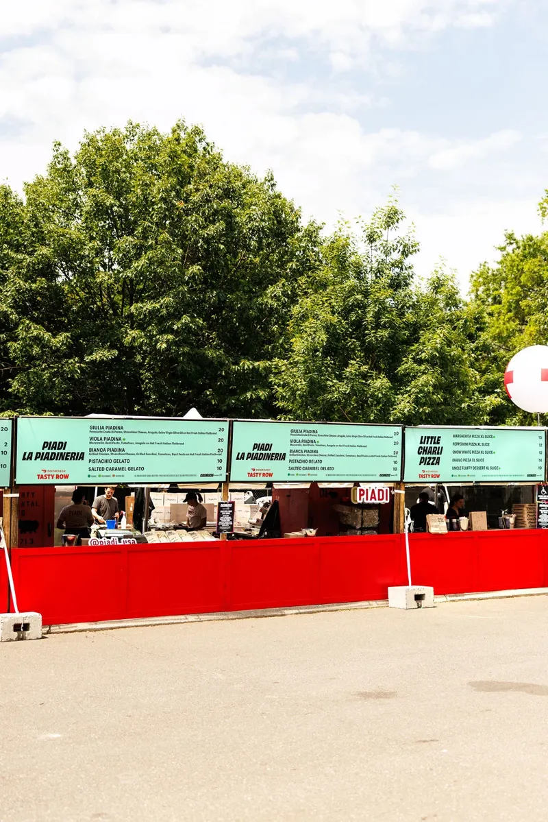 The DoorDash Tasty Row food stalls