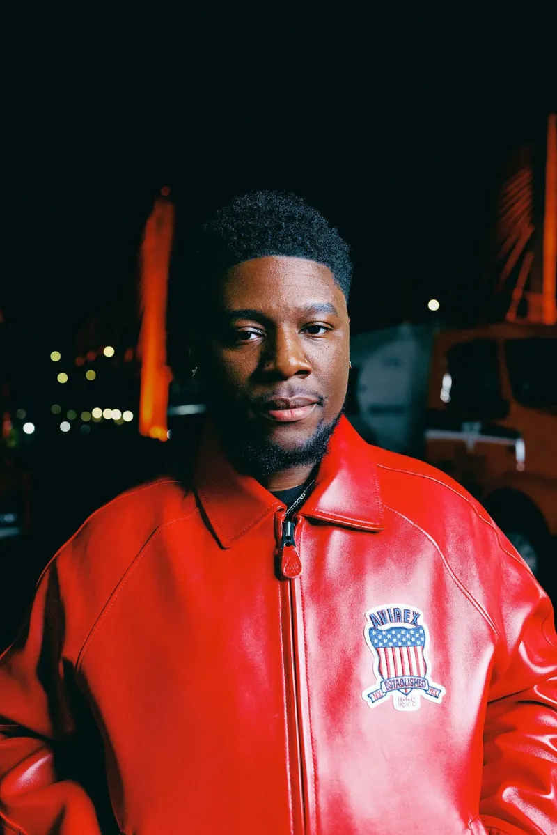 Red Leather, Night Portrait